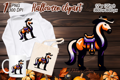 Cute Halloween horse clipart | Abstract shirt designs png Product Image 2