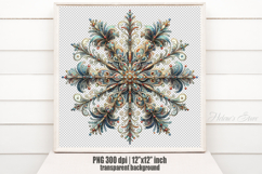 Christmas snowflakes clipart|Cute Winter flower shirt design Product Image 1