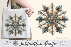 Christmas snowflakes clipart|Cute Winter flower shirt design Product Image 2