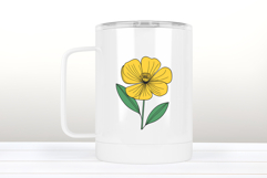 Wild flower buttercup clipart |Vintage Summer flower graphic Product Image 3