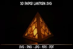 Autumn Lantern SVG I Autumn paper cut SVG I Luminaries SVG Product Image 2