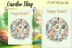 Easter Garden Flag Sublimation |Religious sublimation design Product Image 1