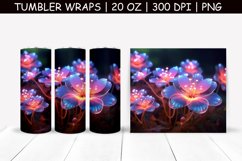 Magic Flower Sublimation Tumbler Wrap Product Image 1