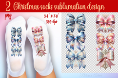 Cute Merry Christmas Socks png| Sublimation Designs For Sock Product Image 1