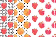 Watercolor Fruits Digital Papers Product Image 2