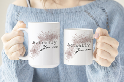 15oz &amp; 11oz Mugs Mockup -woman holding mugs Product Image 3