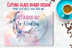 inspirational quote kitchen glass cutting board sublimation Product Image 2