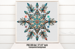 Christmas snowflakes clipart|Cute Winter flower shirt design Product Image 2