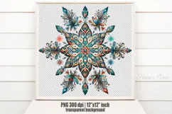 Christmas snowflakes clipart|Cute Winter flower shirt design Product Image 2