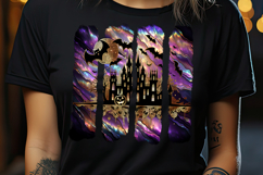 Halloween brush strokes t shirt designs BUNDLE|Cute fall png Product Image 13