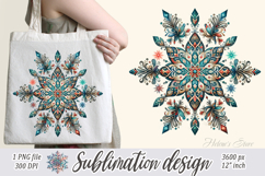 Christmas snowflakes clipart|Cute Winter flower shirt design Product Image 1