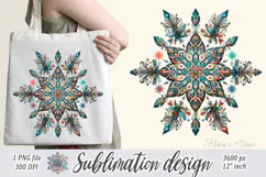 Christmas snowflakes clipart|Cute Winter flower shirt design Product Image 1
