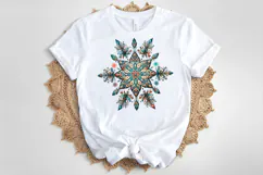 Christmas snowflakes clipart|Cute Winter flower shirt design Product Image 4