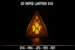 Autumn Lantern SVG I Autumn paper cut SVG I Luminaries SVG Product Image 1