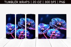 Magic Flower Sublimation Tumbler Wrap Product Image 1