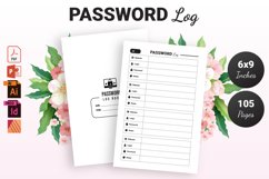 Password Log Book - KDP Interior Product Image 1