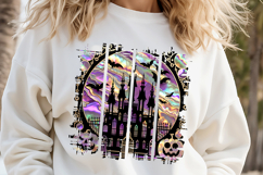 Halloween brush strokes t shirt designs BUNDLE|Cute fall png Product Image 14