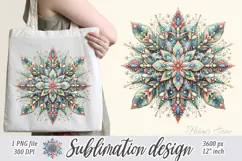 Christmas snowflakes clipart|Cute Winter flower shirt design Product Image 2