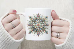 Christmas snowflakes clipart|Cute Winter flower shirt design Product Image 3