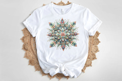 Christmas snowflakes clipart|Cute Winter flower shirt design Product Image 4