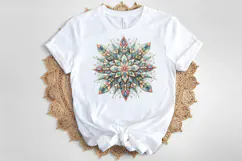 Christmas snowflakes clipart|Cute Winter flower shirt design Product Image 4