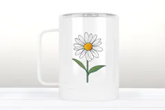 Wild flower daisy clipart |Vintage Summer flower graphics Product Image 3
