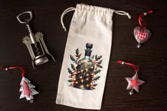 Christmas bottle clipart sublimation png | Alcohol clip art Product Image 3