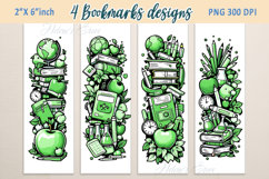 Back to school bookmark |Printable bookmark|Green Book craft Product Image 1