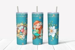 Spring sublimation design. Skinny tumbler wrap design. Product Image 3