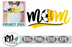 Soccer Softball Mom - A Sports Cricut Cut File Product Image 1