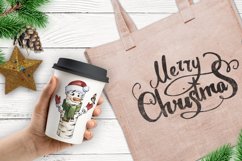 Merry Christmas watercolor png Product Image 3