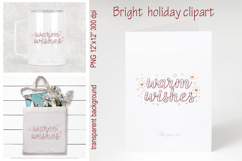 Pink Warm wishes quote sublimation design clipart png Product Image 1