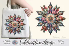 Christmas snowflakes clipart|Cute Winter flower shirt design Product Image 2