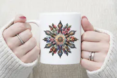 Christmas snowflakes clipart|Cute Winter flower shirt design Product Image 3