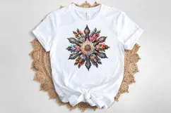 Christmas snowflakes clipart|Cute Winter flower shirt design Product Image 4