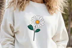 Wild flower daisy clipart |Vintage Summer flower graphics Product Image 1