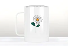 Wild flower daisy clipart |Vintage Summer flower graphics Product Image 3