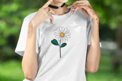 Wild flower daisy clipart |Vintage Summer flower graphics Product Image 4