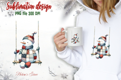 Cute snowman clipart | Retro patchwork t shirt designs png Product Image 1