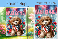 4th of July Welcome Garden Flag Sublimation|Independence Day Product Image 1