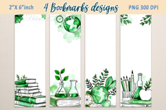 Back to school bookmark |Printable bookmark|Green Book craft Product Image 1