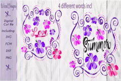 Summer cut file, flowers Bag svg, pillow svg, girls cut file Product Image 2