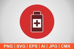 Vector Medicine Bottle Icon Product Image 1