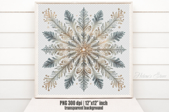 Christmas snowflakes clipart|Cute Winter flower shirt design Product Image 2
