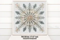 Christmas snowflakes clipart|Cute Winter flower shirt design Product Image 2