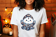 Cute Halloween ghost clipart png | Funny girl shirt designs Product Image 2