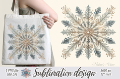 Christmas snowflakes clipart|Cute Winter flower shirt design Product Image 1