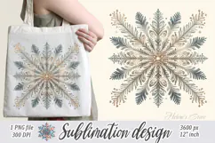 Christmas snowflakes clipart|Cute Winter flower shirt design Product Image 1