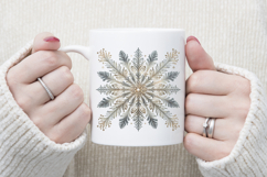 Christmas snowflakes clipart|Cute Winter flower shirt design Product Image 3