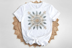 Christmas snowflakes clipart|Cute Winter flower shirt design Product Image 4